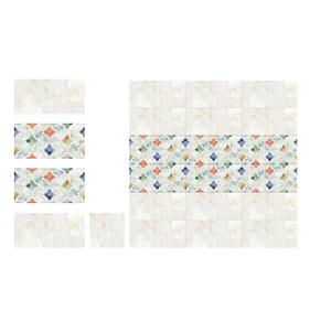 Carreaux muraux en céramique au design moderne émaillé brillant couleur café blanc et foncé 30x60cm - Product Image 3