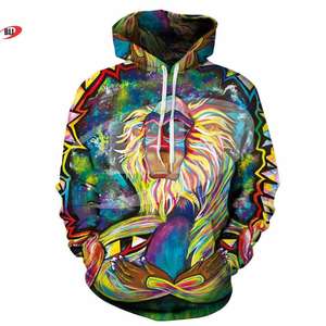 เสื้อฮู้ดผ้าโพลีเอสเตอร์มีฮู้ดสำหรับผู้ชายผู้หญิงเสื้อมีฮู้ดพิมพ์ลายพิมพ์ซับลิเมชันเต็มตัว3D งานตามสั่ง - Product Image 4