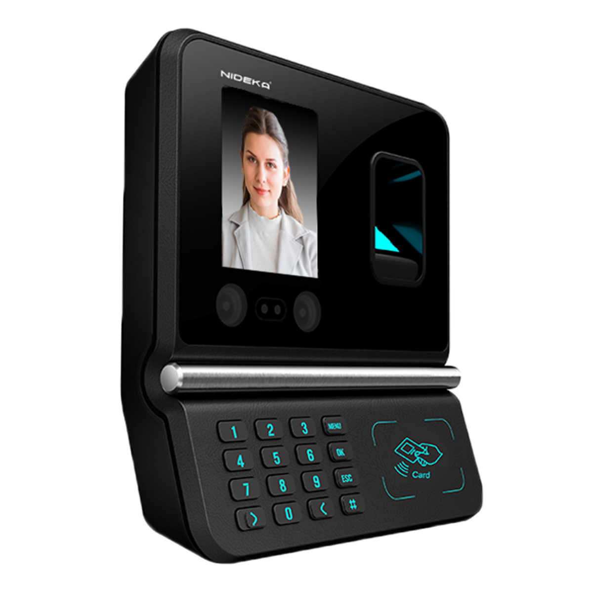 Уход за кожей лица и распознавания отпечатков пальцев посещаемость времени записывающее устройство, биометрические технологии, UTF-620, nideka