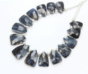 ลูกปัดพลอยเทียมธรรมชาติ15ชิ้นแบบเจียระไนหลายล้านล้านชิ้นสำหรับใช้เป็นเครื่องประดับ - Product Image 2