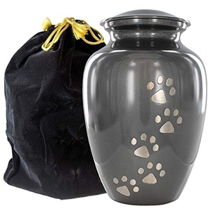 Paw Print Pet Cremation <b>Urn</b> for Dog and <b>Cat</b> Ashes Decorative Animal Memorial <b>Urn</b> Keepsake Burial Storage Container - Product Image 2