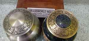 BRASS PEWTER FULL ENGRAVED CREMATION URN <b>FUNERAL</b> <b>SUPPLIES</b> Brassword India - Product Image 6