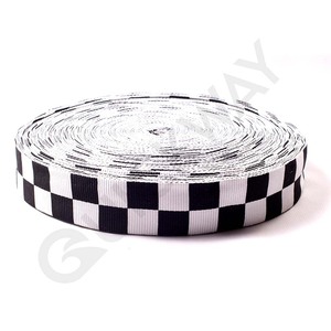 Cintas Moire de grogrén de poliéster de alta calidad Tipo de tela de hilo Producto - Product Image 1