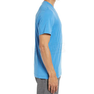 เสื้อยืดกีฬาคอกลมสำหรับผู้ชายเสื้อยืดเข้ารูปขนาดใหญ่พิเศษดีไซน์บริการ OEM - Product Image 4