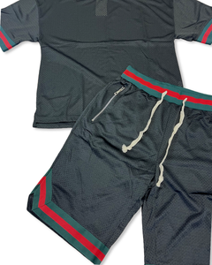 Short pour hommes, styles d'été, col rond, manches courtes, chemise et Short, meilleure qualité, ensemble court pour hommes - Product Image 3