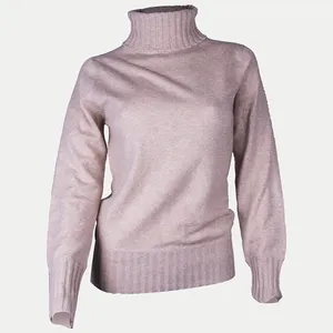 Pull à col haut en cachemire à col montant pour femmes, chandail tricoté doux et chaud, d'hiver, nouveau Design,