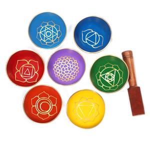Bol de Chakra de couleur rouge de guérison métassique bol de chant en pierre de guérison - Product Image 4