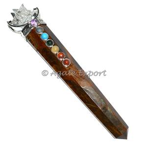 ไม้เท้าจักระเสือตามธรรมชาติไม้เท้าคริสตัลคริสตัลคริสตัลพลอยก้อนใหญ่ - Product Image 3