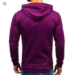 Venta al por mayor personalizado hombres pulóver sudaderas con capucha básico liso teñido polar algodón tejido bordado Technics Anti-Shrink básico - Product Image 3