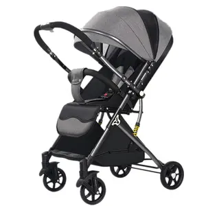 Baby Carriage Newborn Pram Luxury Two-Way Push 360 Rotate Trolley Travel Cheap Baby Stroller
