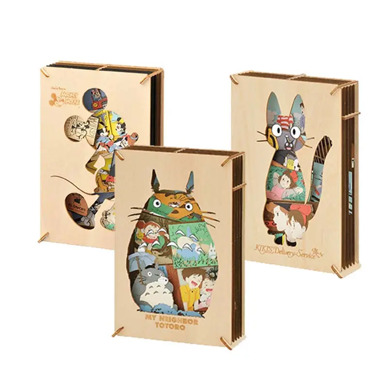 Puzzle Japan Anime wooden 3d puzzle Japanese official product Totoro Kiki's Delivery Service GHIBLI wood ANIPLEX STUDIO TOHO