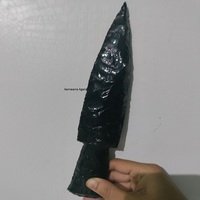 Beste Qualität Große Achat Pfeilspitze Schwarz Obsidian Messer Klinge Großhandel Pfeilspitze Kaufen Sie bei AAMEENA AGATE