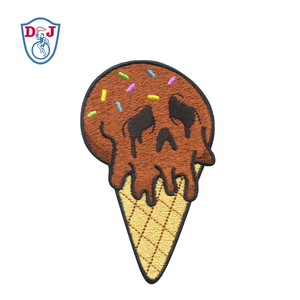 Parches bordados de calaveras, parches termoadhesivos, parches bordados de bebida de coco para Halloween - Product Image 5