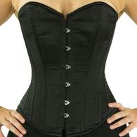 Corset désossés en acier inoxydable, corset à laçage serré sur le buste