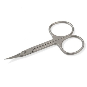 Tijeras para Cutículas de 3.5 Pulgadas con Punta Curva en Forma de Flecha, Acero Inoxidable, para Diestros, Duraderas, para Manicura y Pedicura Profesional - Product Image 1