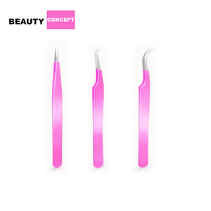 Pinces professionnelles pour extensions de cils 10 mm à pointe dentelée, diverses couleurs, acier inoxydable, étui magnétique, écologiques, directes - Product Image 5