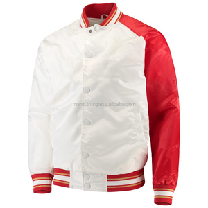 Chaquetas de Alta Calidad MSWRVJ06 de Tela Satinada 100% Poliéster, Transpirables, Ecológicas, Impermeables, con Cuello Alto y Mangas Raglán Rojas - Product Image 1