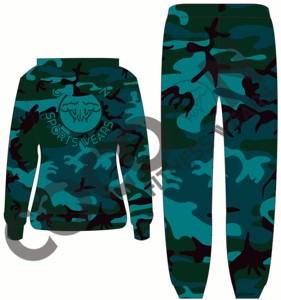 Ensemble de survêtement camouflage violet personnalisé, sweat à capuche zippé et pantalon de jogging pour homme, femme, unisexe, streetwear - Product Image 5