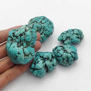 Vente en gros de pierres précieuses brutes de turquoise de qualité supérieure, pierres précieuses naturelles non taillées - Product Image 2
