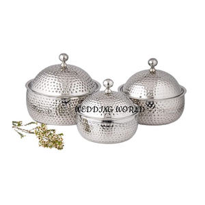 Réchaud à nourriture en métal de haute qualité, fait à la main, design luxueux, casserole classique, élégante, nouvelle, fantaisie, en métal, pour fondue - Product Image 2