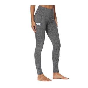 2025 nouveau Style femmes gris taille haute Leggings extensible confortable tissu pour Gym Fitness Wear - Product Image 6