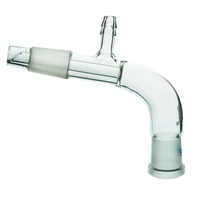 Adaptateurs de récepteur en verre borosilicaté AARK transparent de haute qualité 14/23-34/35mm, courbés, personnalisables, connexion sous vide OEM PC