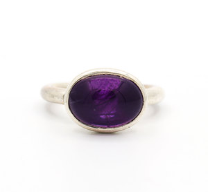 Venta al por mayor de piedras preciosas de amatista natural 925 plata esterlina sólida hecha a mano anillo IGI exótico bisel ajuste para fiesta de boda - Product Image 1