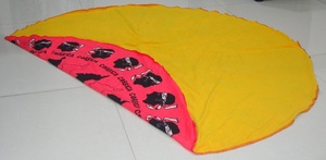 <b>Microfiber</b> Solid Color Golf <b>Towel</b> Rounded Two-Sided Beach <b>Towel</b> Customizable Printed Polyester Compressed Manufactured Mumbai - Product Image 6