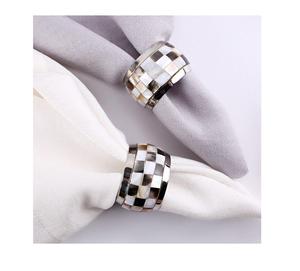 Populaire Nacre Incrustation Serviette Anneaux Maison Dîner Table pour Accessoires Décoratifs à Vendre - Product Image 5