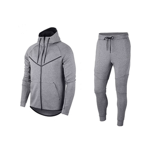 Private label customer demand <b>top</b> quality new latest striped design gym fitness cotton fleece winter wear <b>zipper</b> man tracksuits - Product Image 1