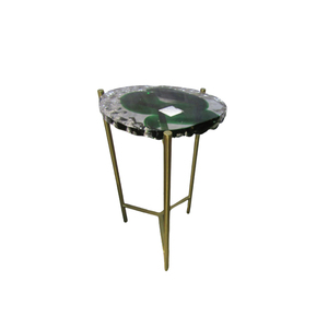Mesa de mármol de acero inoxidable, mesa de centro a base de acabado dorado, diseño a la moda, mesa de té de lujo - Product Image 3