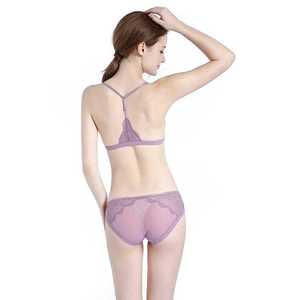 Conjunto de sujetador de estilo europeo y americano para mujer, ropa interior de copa fina, diseños personalizados, Media Copa (1/2 tazas), sin aros - Product Image 6