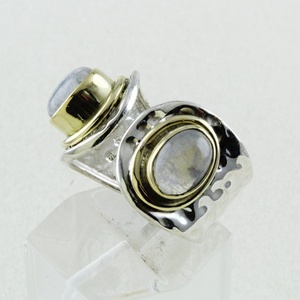 แหวนมูนสโตนที่สวยงามขายส่ง925เครื่องประดับสำหรับปาร์ตี้คลาสสิกเงินสเตอร์ลิงสำหรับงานแต่งงาน - Product Image 3