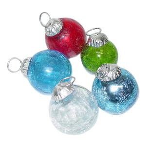 Adornos de Navidad de cristal craquelado, adornos de cristal de Color que le da gran atención a cada retroalimentación adecuada para Navidad - Product Image 1