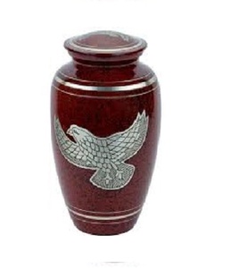 100% ทองเหลือง,โกศเผาสำหรับมนุษย์ขี้เถ้าภาชนะขวดหม้อฝังศพ Urn ทันสมัยธรรมดา,พิมพ์จากผู้ผลิตอินเดีย - Product Image 1