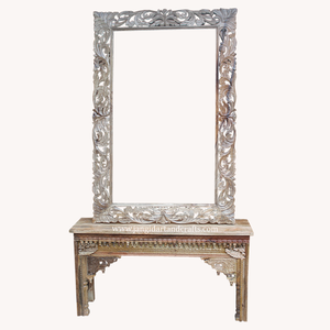 Nhà Máy Tùy Biến Trực Tiếp Đồ Nội Thất Phòng Ngủ Bàn Trang Điểm Set Console Bảng Và Gương Tủ Dresser Trang Điểm Vanities Ấn Độ - Product Image 1