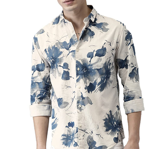 Chemises à manches longues pour hommes, vêtements spéciaux, décontractées, imprimées, classiques, slim, vente en gros, collection 2020 - Product Image 1