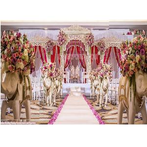 Mandap de Fibra Estilo Maharaja Real, Decoración de Boda Jodha Akbar con Acabado Blanco, Forma Redonda, Fiestas Temáticas Indias, Brisbane - Product Image 1