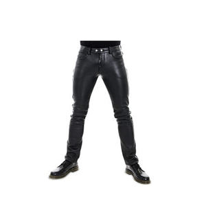 Hot Sale <b>Mens</b> <b>Trousers</b> High Quality Lightweight Fully Customized Own Logo New Arrival 2023 Unisex Shinny <b>Leather</b> PU Breathable - Product Image 5