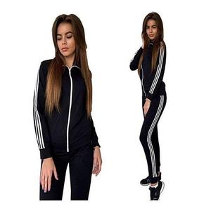 Survêtement de sport de haute qualité Ensemble deux pièces pour femmes Vêtements logo personnalisé et services OEM - Product Image 5