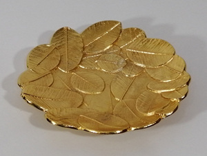 Plat à fruits en métal fantaisie en aluminium brut doré de qualité supérieure, vente chaude, plat à fruits, plateau à feuilles fantaisie - Product Image 6