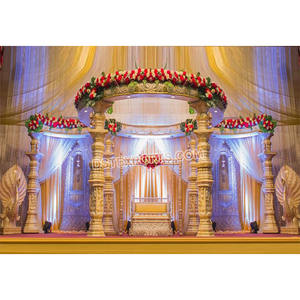 Mandril de boda tallado en fibra, diseño excelente de Malasia, para boda, Indio del Sur, diseño de Mandala - Product Image 1