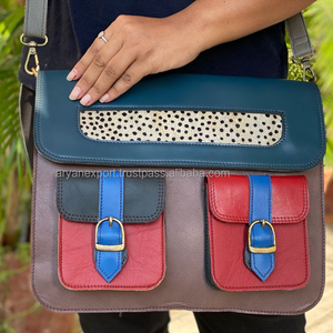 Sacoche en cuir véritable fait à la main, sacoche pour appareil photo et ordinateur portable, vente en gros - Product Image 1