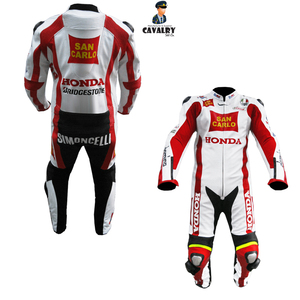 Traje de motocicleta de estilo profesional, personalizado, de cuero para motocicleta, traje de carreras de verano - Product Image 5