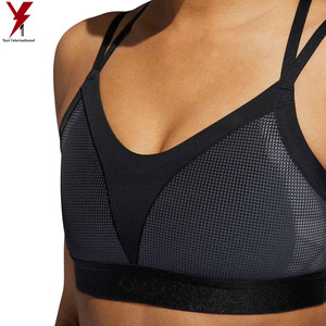 Mesh Soft, Fleek Fabric <b>Compression</b> Fit Sports Bra Comfortable Wear Sports Bra - Product Image 3