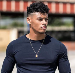 T-shirt pour homme en polyester/coton, coupe classique, col rond, tissu anti-rétrécissement et respirant, option de logo personnalisé, vente en gros OEM - Product Image 3