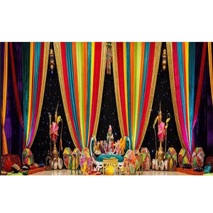 สีสันMehandiกลางคืนฉากหลังปัญจาบงานแต่งงานMehandiฟังก์ชั่นฉากหลังแต่งงานอินเดียSangeetกลางคืนฉากหลัง - Product Image 1