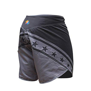 Design Your Own Custom Formula1 Industries Unisex Adult MMA Shorts-Black Color Spandex/Polyester <b>Material</b> - Product Image 2