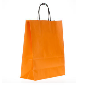 Sacs d'emballage en papier kraft de couleur personnalisée de haute qualité avec poignées impression offset pour les cadeaux au détail - Product Image 3