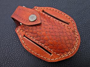 Cuchillo plegable de acero de Damasco personalizable soporte OEM de grado DIY - Product Image 5